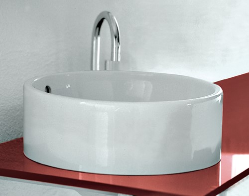 5050/42C TWIN SET 42 opzet wastafel - Kleur: GLOSSY WHITE
