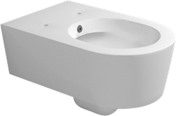 5051/WCG met bidet voorbereiding (ERAS los bestellen) Glans WIt WC SOSPES0 LINK GOCLEAN BIANCO 1øS met bidet voorbereiding 