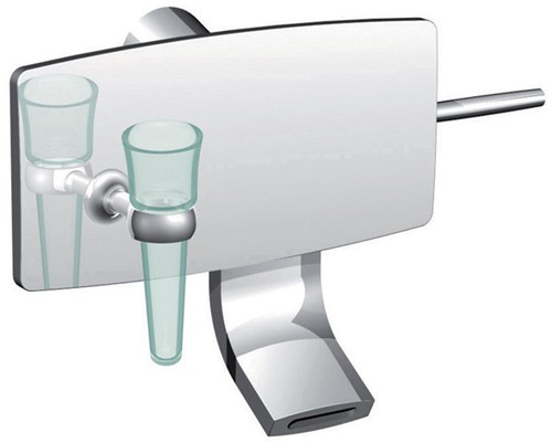 F3671CR Desoto - Wall mounted wash basin mixer