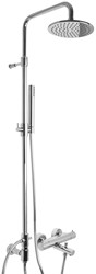 F4284/2CR Colonne - Exposed thermostatic bath mixer with shower column, showerhead and shower set