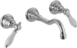 F5401CRA Three-holes basin mixer with swivel spout