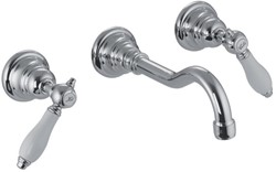 F5401/5CR Wall mounted three-holes basin mixer