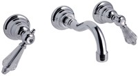 F5401/5CCR Wall mounted three-holes basin mixer