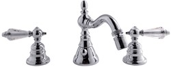 F5402CCR Three-holes bidet mixer with swivel spout