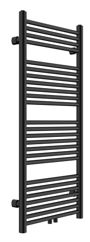 HBR0411B Design radiator Satin Black met midden aansluiting 80x55