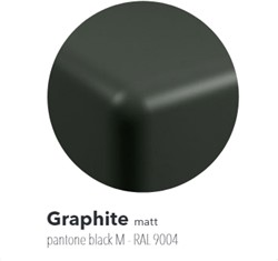 IO70SMGRA Bad IO cm 165 vrijstaand in PIETRALUCE - Kleur: GRAPHITE
