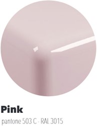 IO70ROS Bad IO cm 165 in PIETRALUCE voor montage tegen de muur - Kleur: PINK