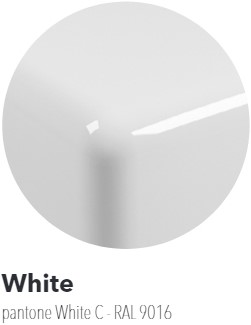 IO70SM Bad IO cm 165 vrijstaand in PIETRALUCE - Kleur: GLOSSY WHITE