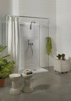 PT180BOX Douchepaneel Walk-in 8mm gehard glas voor douchesysteem PLATE 180cm dubbel