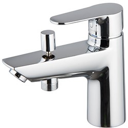F3834/9CR Bath mixer with diverter