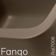 5050/42CFAN TWIN SET 42 opzet wastafel - Kleur: FANGO