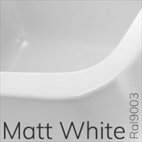 5050/42CLAT TWIN SET 42 opzet wastafel - Kleur: MILKY WHITE